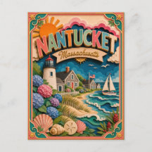 ナンタケット マサチューセッツ州 ペーパーアート