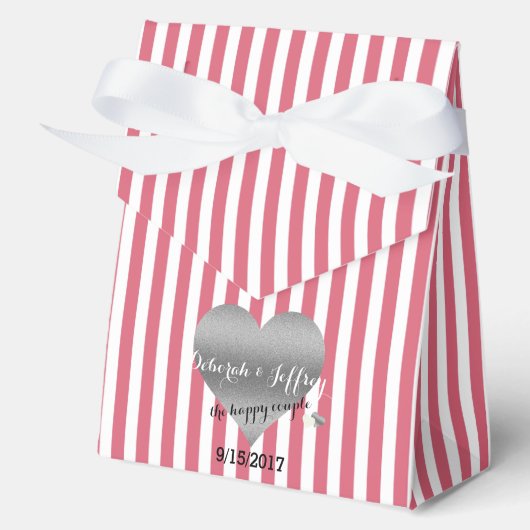 ナンタケット レッド アンド ホワイト パーティーフェイバーボックス フェイバーボックス (正面)