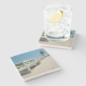 ナンタケット。旧木造ライトハウス ストーンコースター (横)