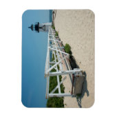 ナンタケット。旧木造ライトハウス マグネット (縦)