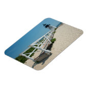 ナンタケット。旧木造ライトハウス マグネット (左側)