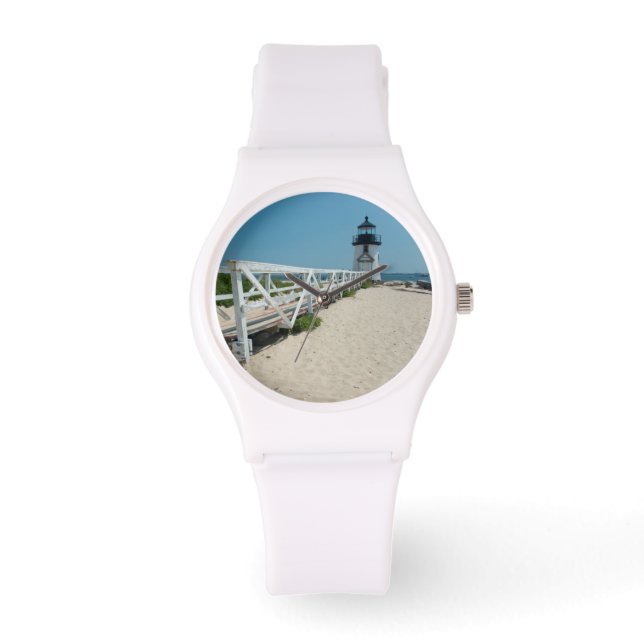 ナンタケット。旧木造ライトハウス 腕時計 (正面)