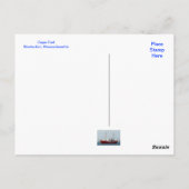 ナンタケットMAケープコッドボートinハーバーポストカード ポストカード (裏面)