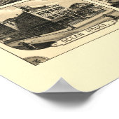 ナンタケットMAパノラママップ – 1881 ポスター (角)