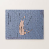 ナンタケットUSAの天気図 ジグソーパズル (横)