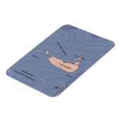 ナンタケットUSAの天気図 マグネット (左側)