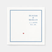 ナンタスケットビーチリゾートハルMAマップエレガントウェディング スタンダードカクテルナプキン (正面)