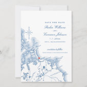 ナンタスケットビーチリゾートマップエレガントウェディング セーブザデート (正面)