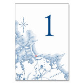 ナンタスケットビーチリゾート結婚MAのネイビエレガントーマップ テーブルナンバー (正面)