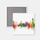 ナントフランスのスカイライン マグネット (正面/裏面)