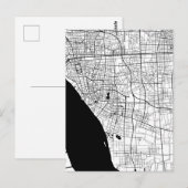 ナントン中国の地図 ポストカード (正面/裏面)