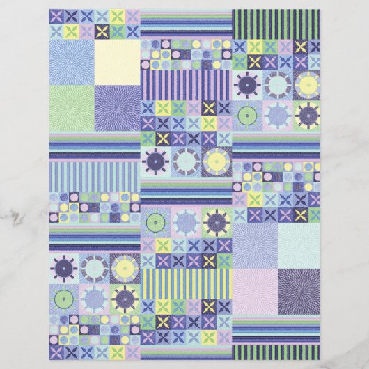 ナンナのニットかわいらしクロシェフェイクット毛布パターン (正面)