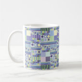 ナンナのニットかわいらしクロシェフェイクット毛布パターン コーヒーマグカップ (左)