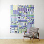 ナンナのニットかわいらしクロシェフェイクット毛布パターン タペストリー (インサイチュ)