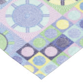 ナンナのニットかわいらしクロシェフェイクット毛布パターン テーブルクロス (アングル)