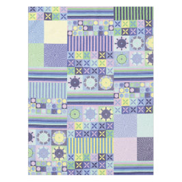 ナンナのニットかわいらしクロシェフェイクット毛布パターン テーブルクロス