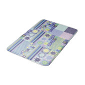 ナンナのニットかわいらしクロシェフェイクット毛布パターン バスマット (アングル)