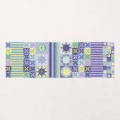 ナンナのニットかわいらしクロシェフェイクット毛布パターン ヨガマット (裏面(横))