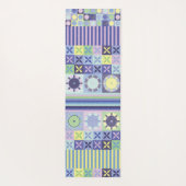 ナンナのニットかわいらしクロシェフェイクット毛布パターン ヨガマット (裏面)