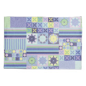 ナンナのニットかわいらしクロシェフェイクット毛布パターン 枕カバー (裏面)