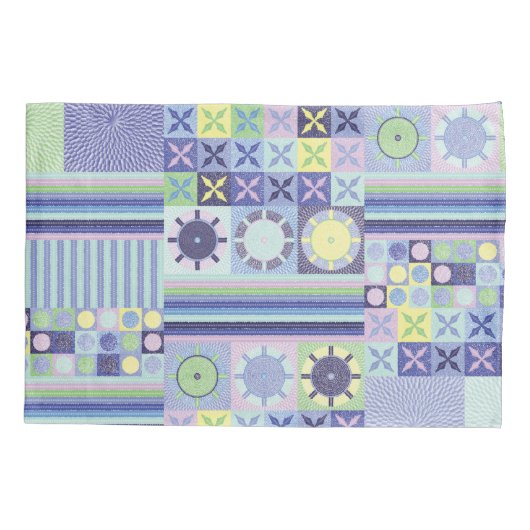 ナンナのニットかわいらしクロシェフェイクット毛布パターン 枕カバー (裏面)