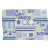 ナンナのニットかわいらしクロシェフェイクット毛布パターン 枕カバー (正面)