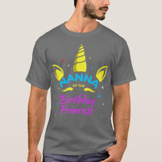 ナンナオブ誕生日プリンセスバイデイユニコーングランダム Tシャツ