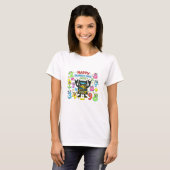 ナンバーの日 ハッピー カジュアル電卓 数学 Tシャツ (正面フル)