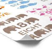 ナンバーアニマルポスター1 - 10子ども子供部屋学 ポスター (角)