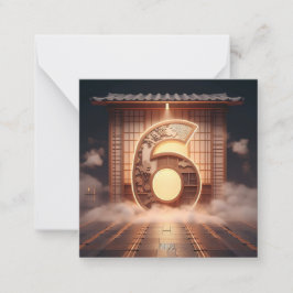 ナンバーゲーム – 6のカード ノートカード