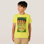 ナンバーズ付カスタムき野球用シャツ Tシャツ (正面フル)