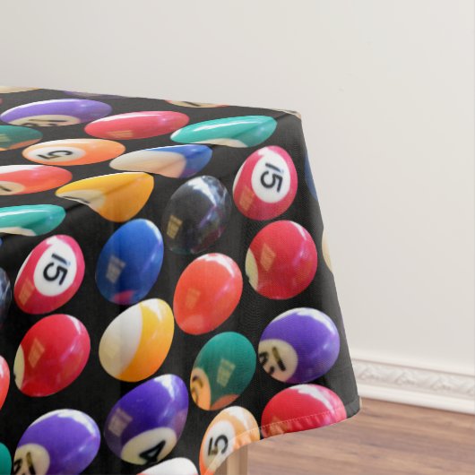 ナンバーズ色の8個のボール、テーブルクロス テーブルクロス (インサイチュ)
