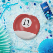 ナンバーズ11ビリヤード・ボール ペーパープレート (パーティー)