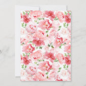 ナンバーズ15ピンクエレガントフローラキンセモダンーニェラ 招待状 (裏面)