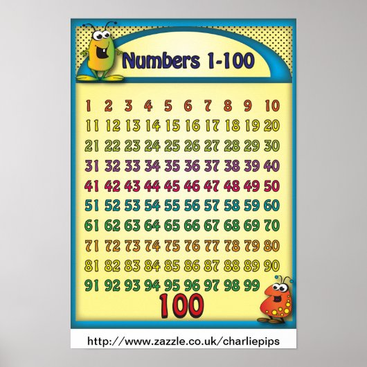 ナンバーズ1-100エイリアンポスター ポスター (正面)