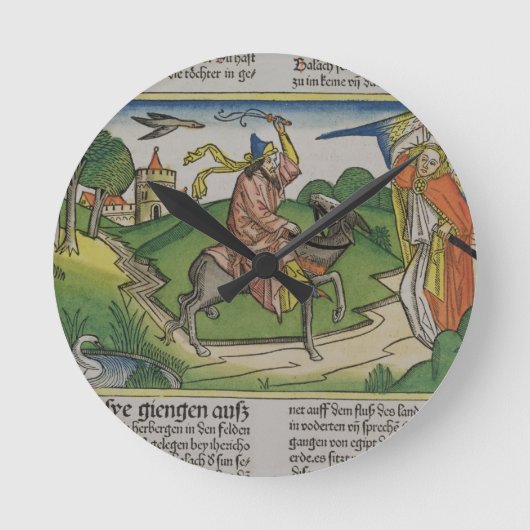 ナンバーズ22 20-35 BalaamのNからの話し声 ラウンド壁時計 (正面)