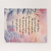 ナンバーズ6あなた賛美聖書聖句の冬のシーン ジグソーパズル (横)