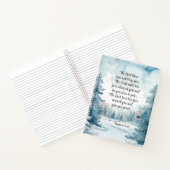 ナンバーズ6あなた賛美聖書聖句の冬のシーン ノートブック (内部)