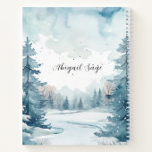 ナンバーズ6あなた賛美聖書聖句の冬のシーン ノートブック (裏面)