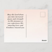 ナンバーズ6あなた賛美聖書聖句の冬のシーン ポストカード (裏面)