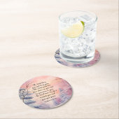 ナンバーズ6あなた賛美聖書聖句の冬のシーン ラウンドペーパーコースター (インサイチュ)