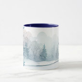 ナンバーズ6あなた賛美聖書聖句の冬の雪 マグカップ (中央)