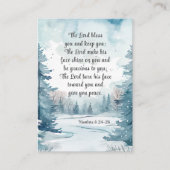 ナンバーズ6主あなた賛美バイブルウィンタービジネスカード 名刺 (正面)