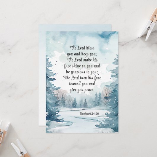 ナンバーズ6主あなた賛美バイブルウィンターフラットカード (正面/裏面インサイチュ)