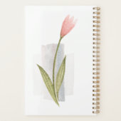 ナンバーズ6:24主よ賛美り、ピンクの花の聖書 プランナー手帳 (裏面)