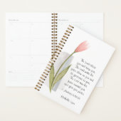 ナンバーズ6:24主よ賛美り、ピンクの花の聖書 プランナー手帳 (ディスプレー)