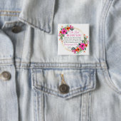 ナンバーズ6:24-26ピンクフローラリースクリスチャン 缶バッジ (インサイチュ)