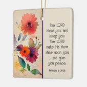 ナンバーズ6 24-26主あなた賛美のフローラのクリスマス セラミックオーナメント (左)
