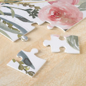 ナンバーズ6:24-26主あなた賛美ピンクのフローラ ジグソーパズル (側面)