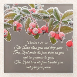 ナンバーズ6 24-26主よ賛美とあな保た ガラスコースター